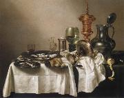 Willem Claesz Heda Style life with gilded cup Sweden oil painting artist